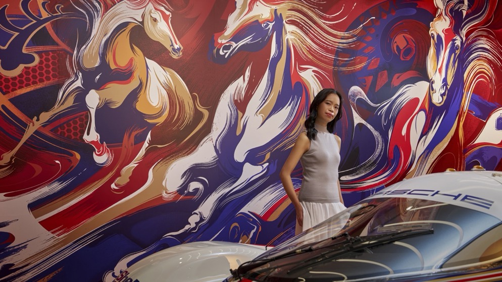 Porsche Lunar New Year mural