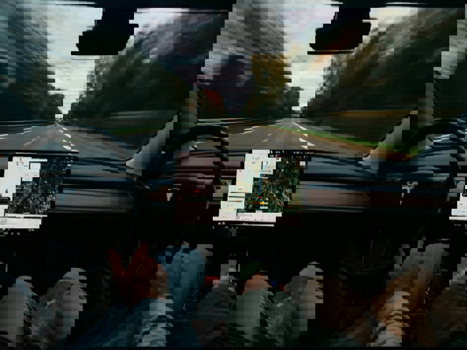 Driving a Tesla
