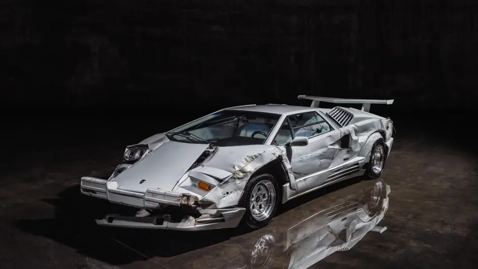 1989 Lamborghini Countach Silver Edition Wolf of Wall Street
