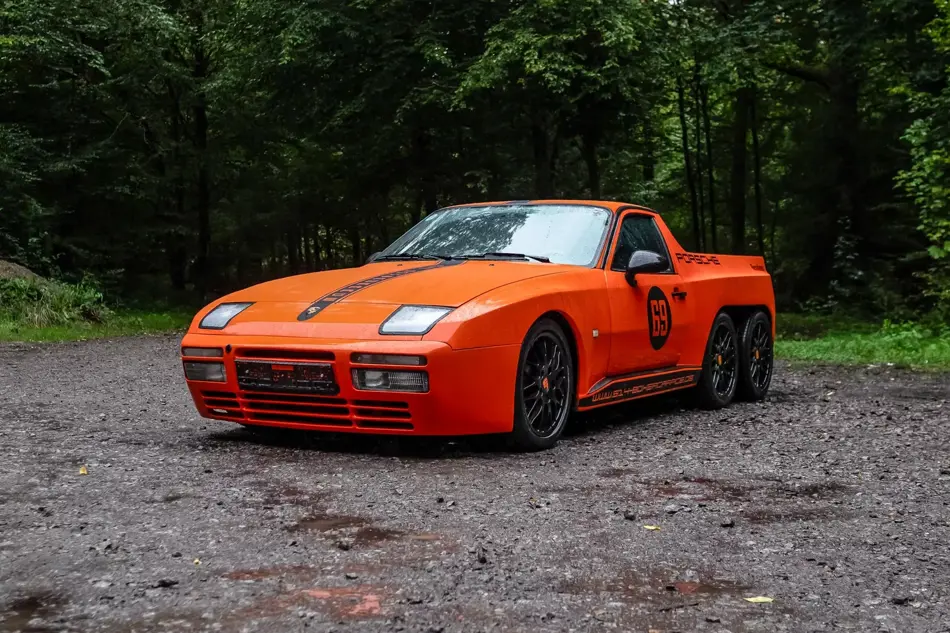 Porsche 944 six-wheeler pickup