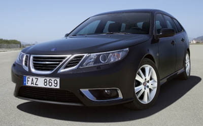 A SAAB 9-3 vehicle