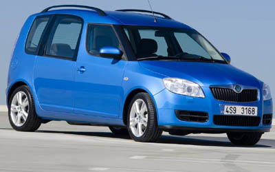 A SKODA ROOMSTER vehicle