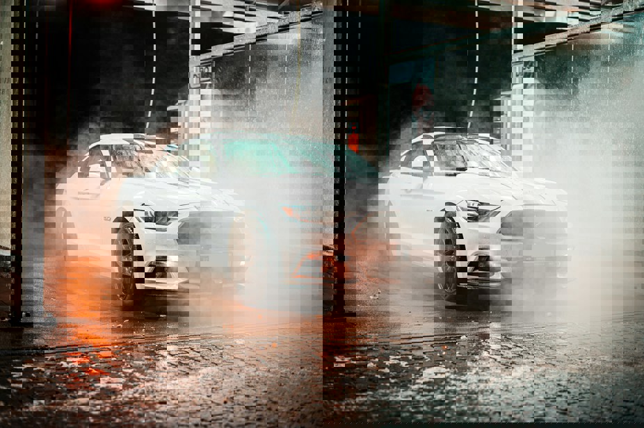 Ford Mustang car wash