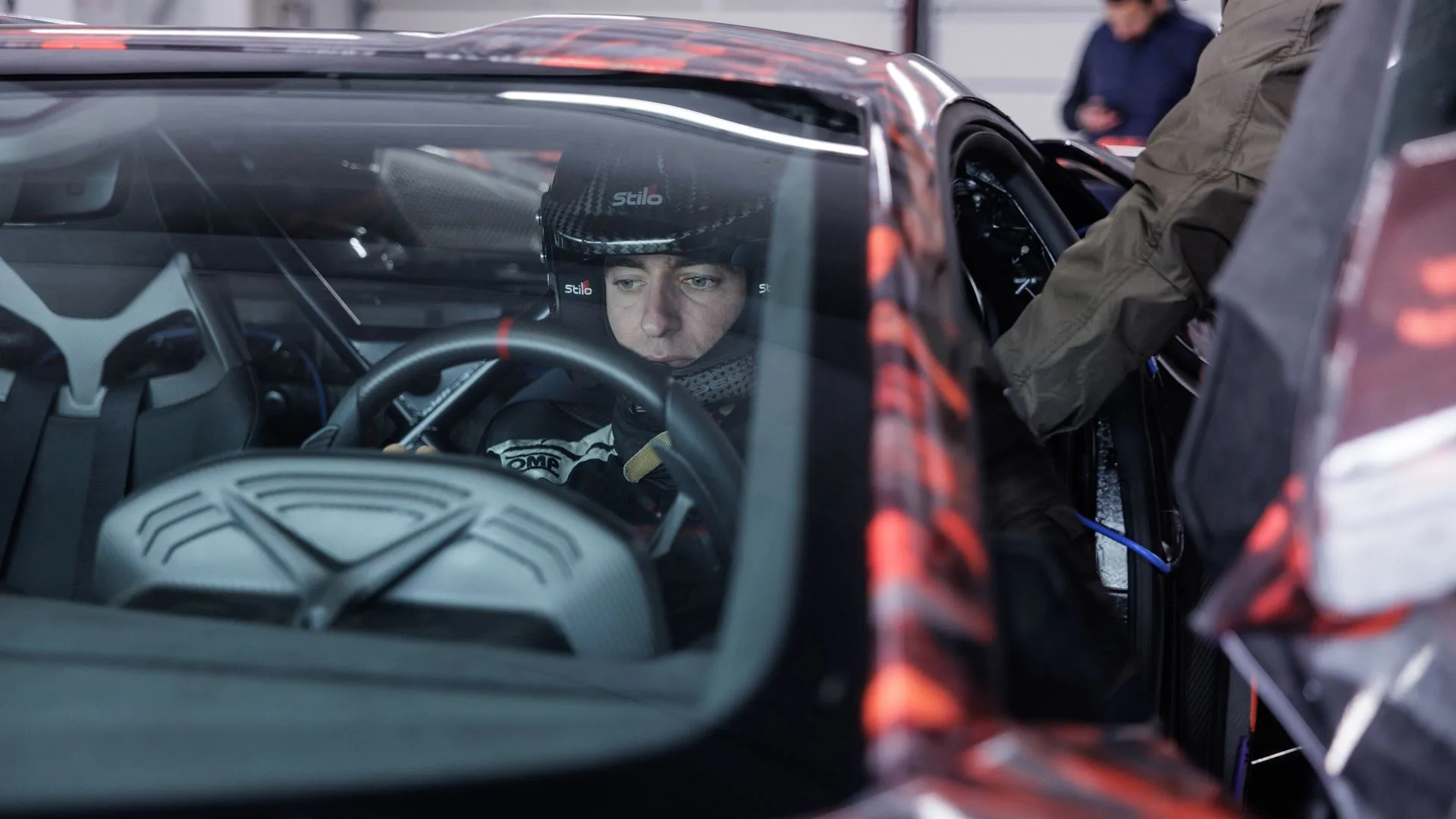 Lamborghini Revuelto SV test driver and cockpit