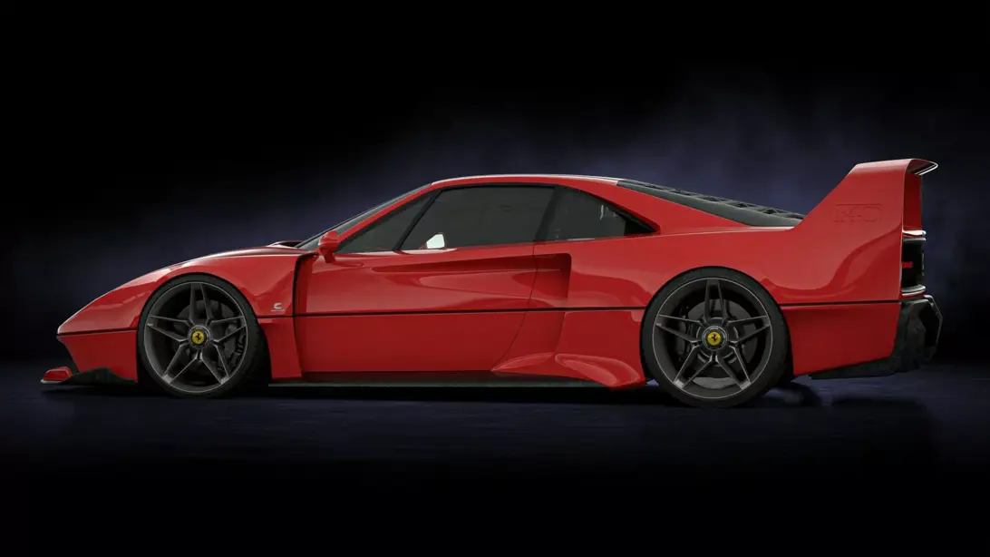 Ferrari F40 widebody concept