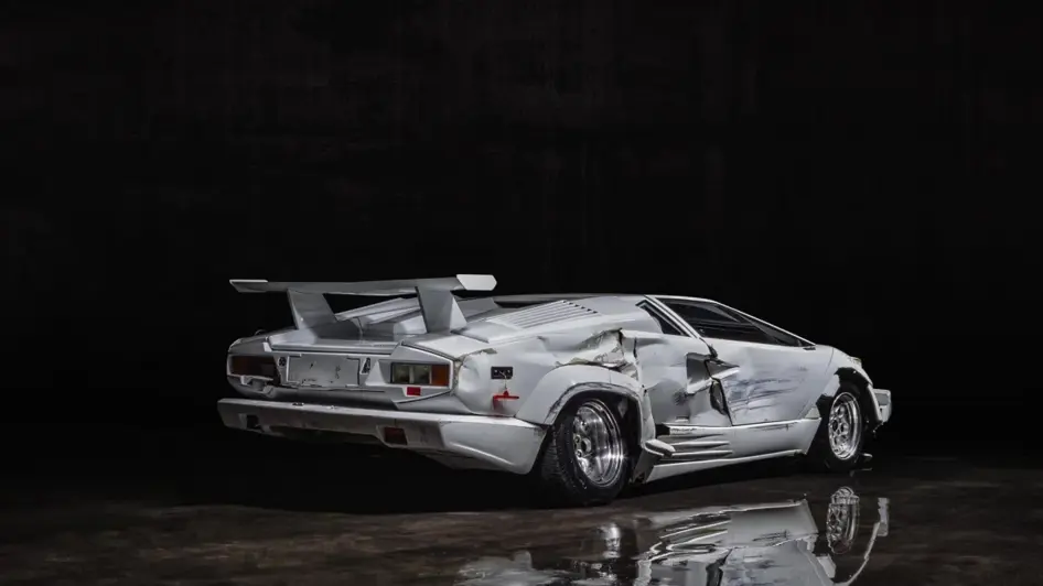 1989 Lamborghini Countach Silver Edition Wolf of Wall Street
