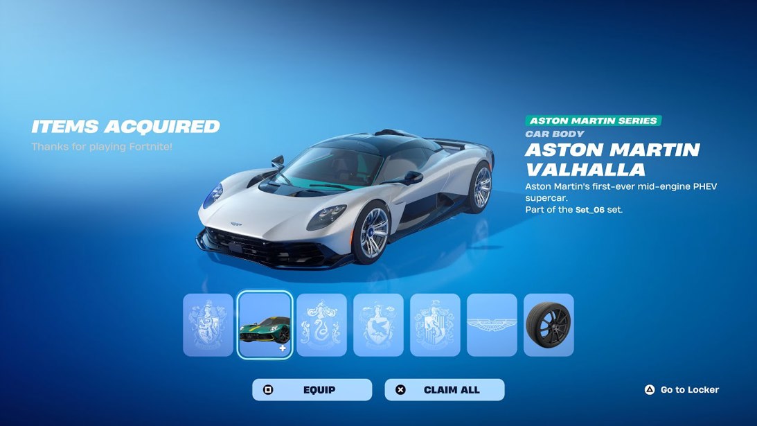 Aston Martin Valhalla Fortnite
