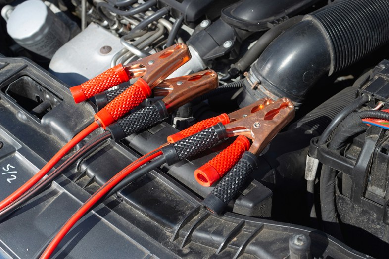 Jump starting a car