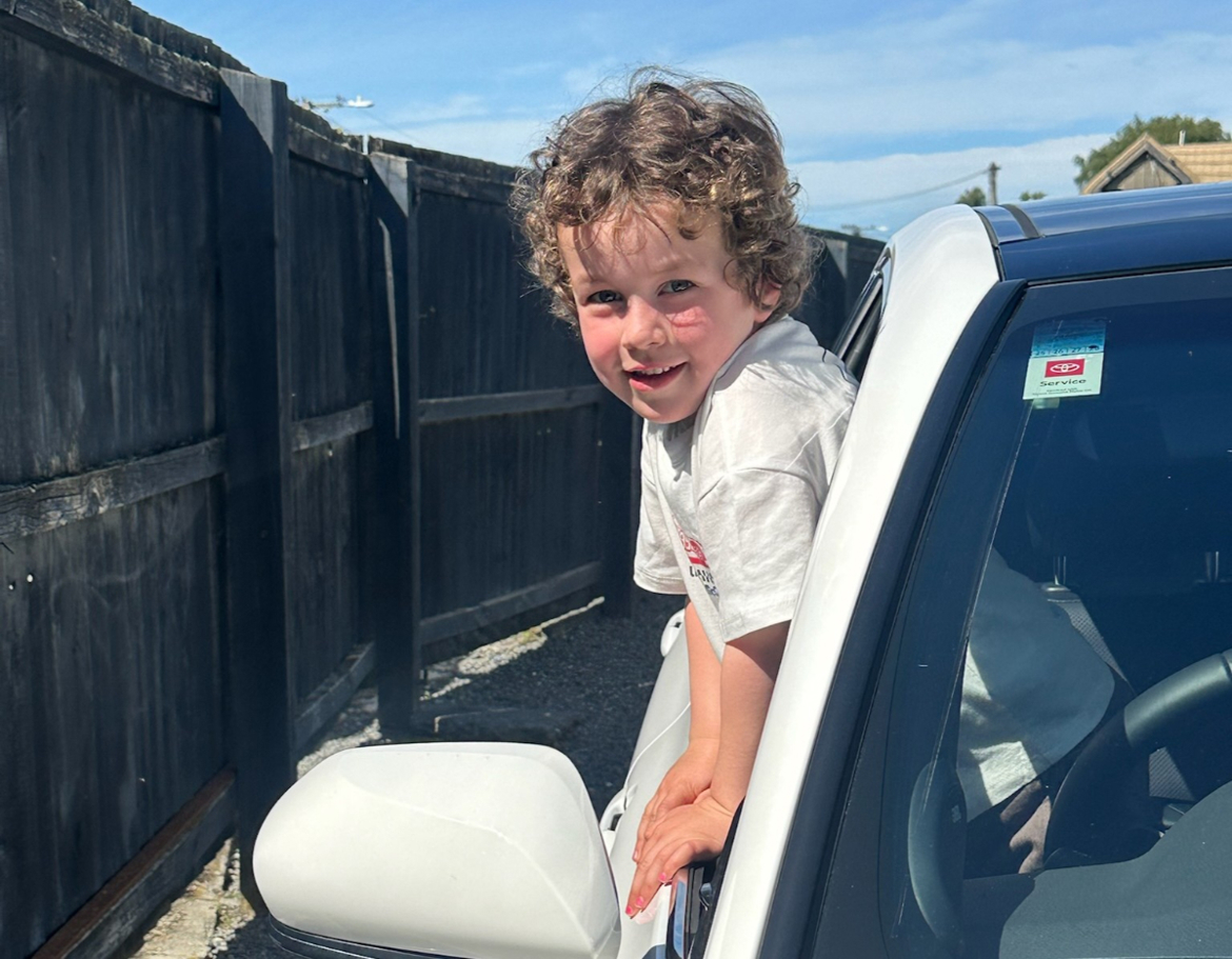 Christchurch 4-year-old has Toyota Camry-themed birthday party.