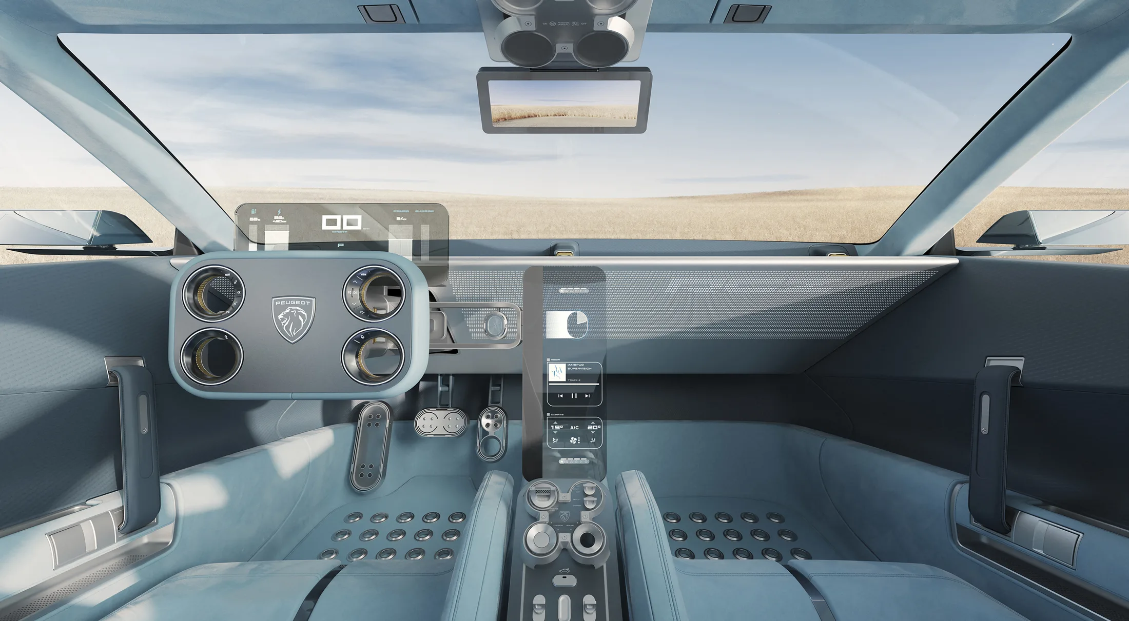 Peugeot RCZ Vision cabin and dashboard
