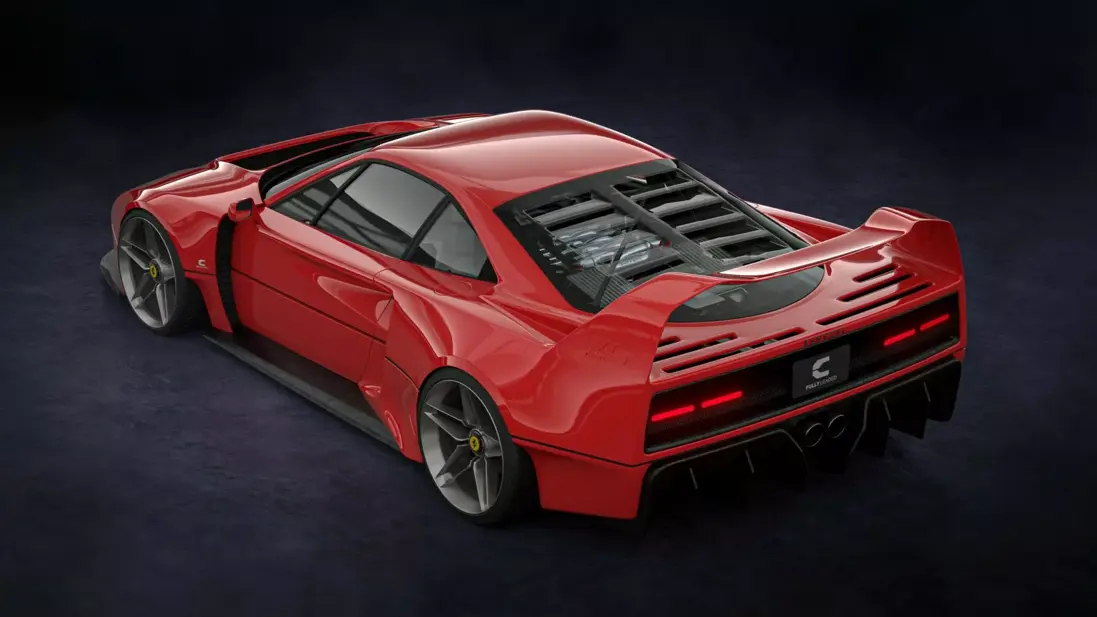 Ferrari F40 widebody concept