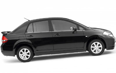 A NISSAN TIIDA vehicle