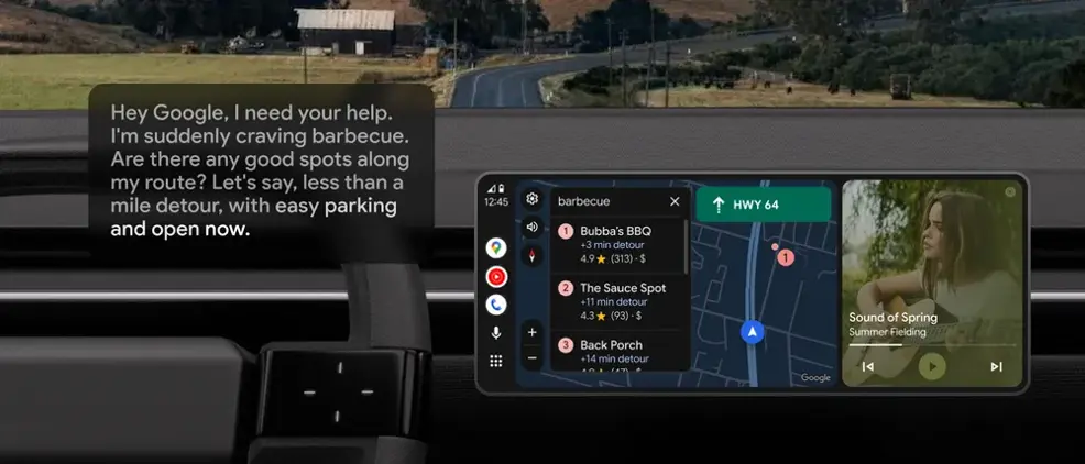 Google Gemini AI Android Auto