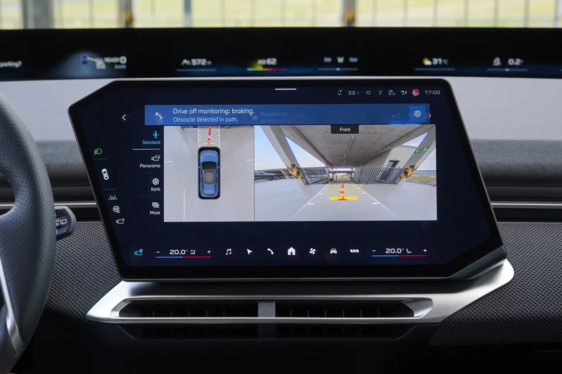 BMW parking assistance safety demonstration