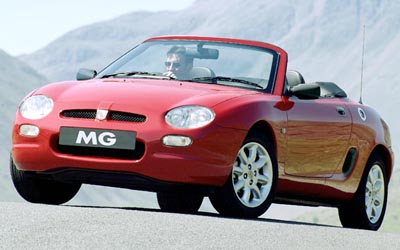 A MG MGF vehicle