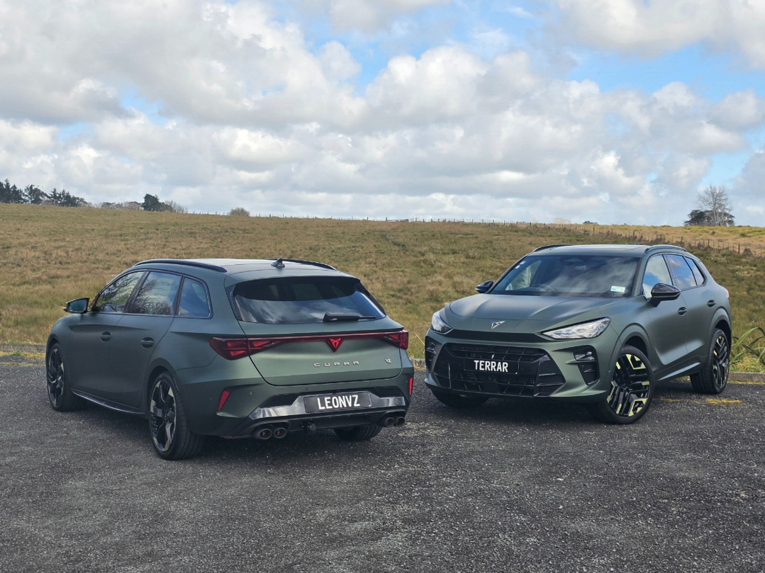 Cupra Leon Sportstourer VZ and Terramar VZ Tribe Editions.